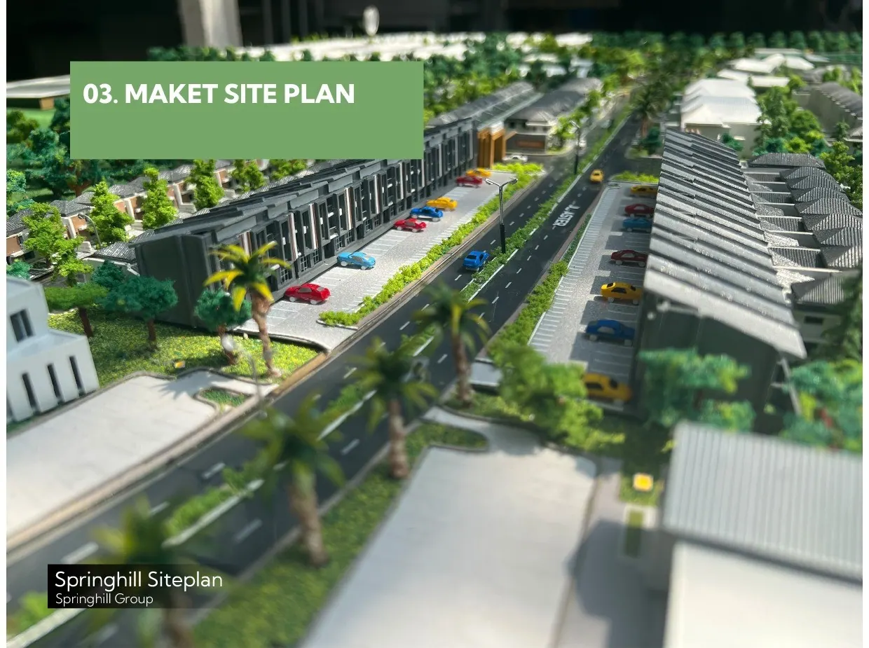 Maket residential siteplan sebagai proof Pola Raya Studio