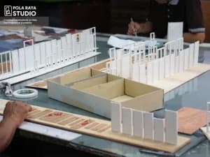 Produksi maket pola raya 