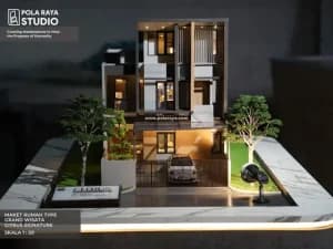 Cover diorama rumah pola raya