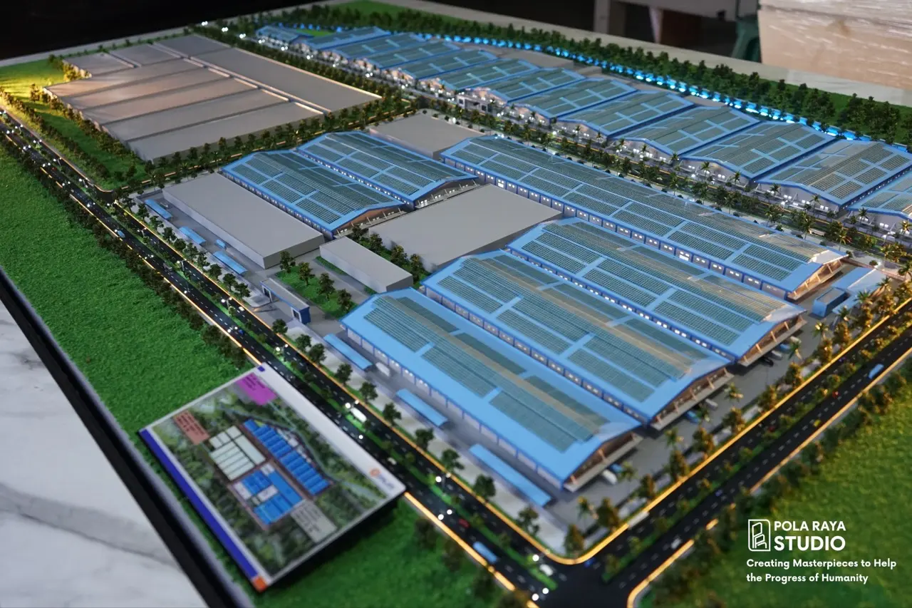 Gambar suasana maket kawasan industri