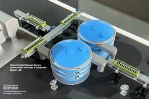 Miniatur Mesin Pencuci garam Pola Raya Studio