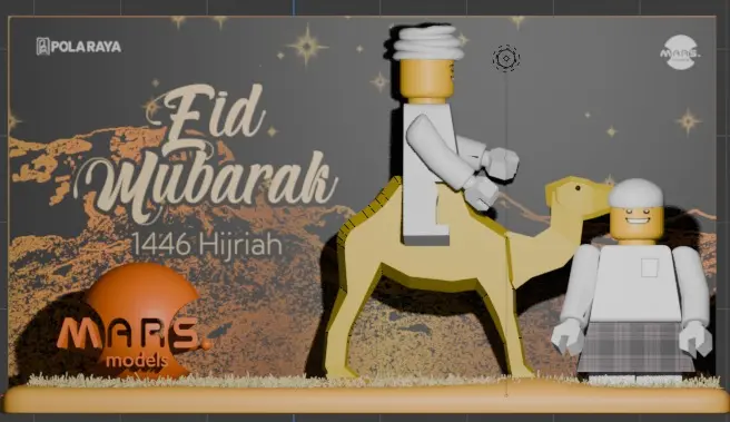 Contoh custom model souvenir dan souvenir miniatur premium Pola Raya Studio