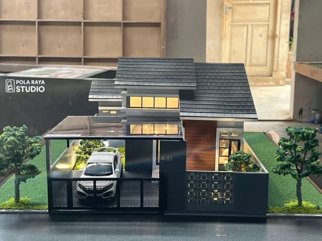 maket rumah sederhana